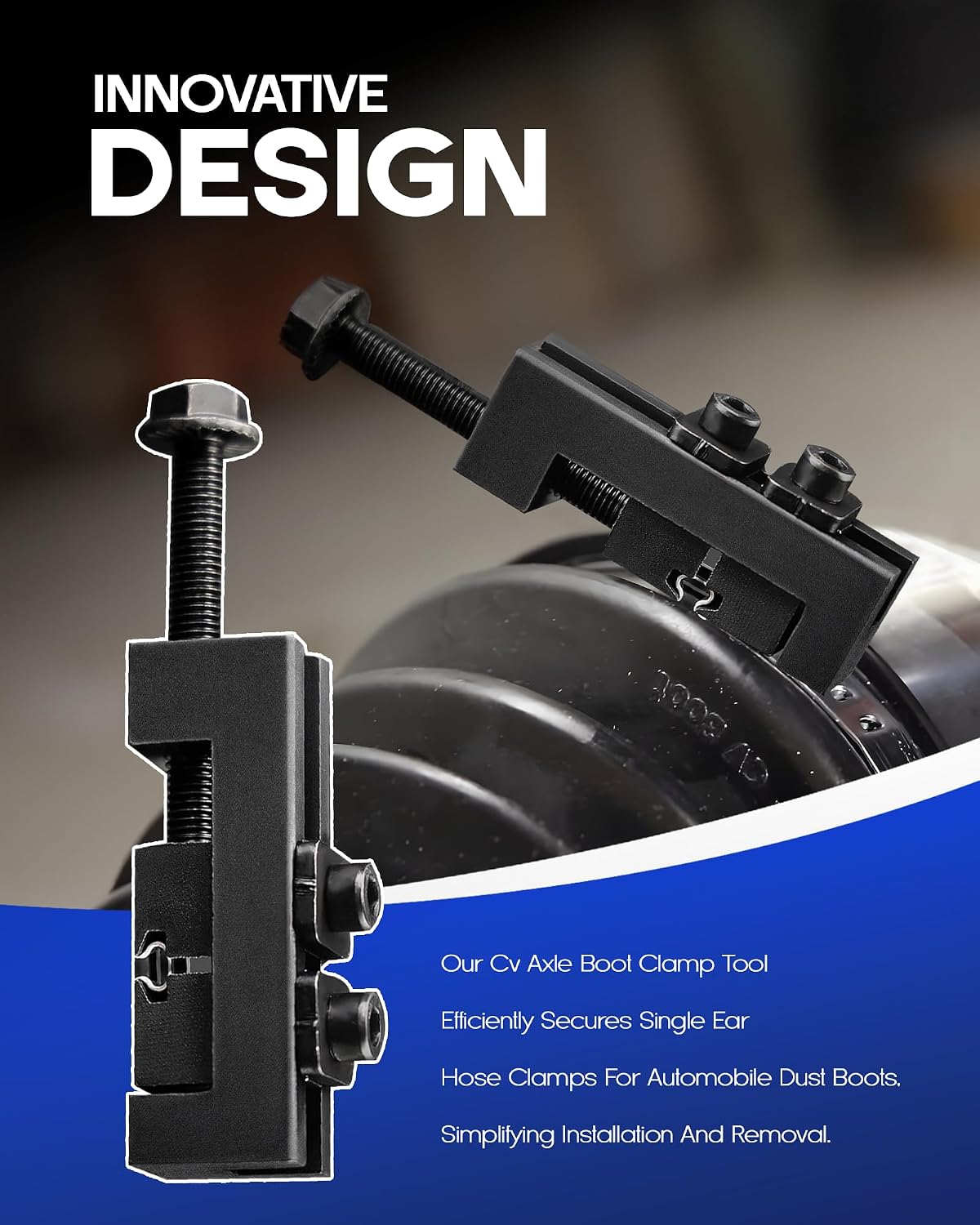 CV Axle Boot Clamp Tool Compatible with Toyota Lexus etc OEM 09521-24010, Drive Shaft CV Boot Clamping Tool CV Boot Clamp Pliers, CV Joint Axle Boot Clamp Tool