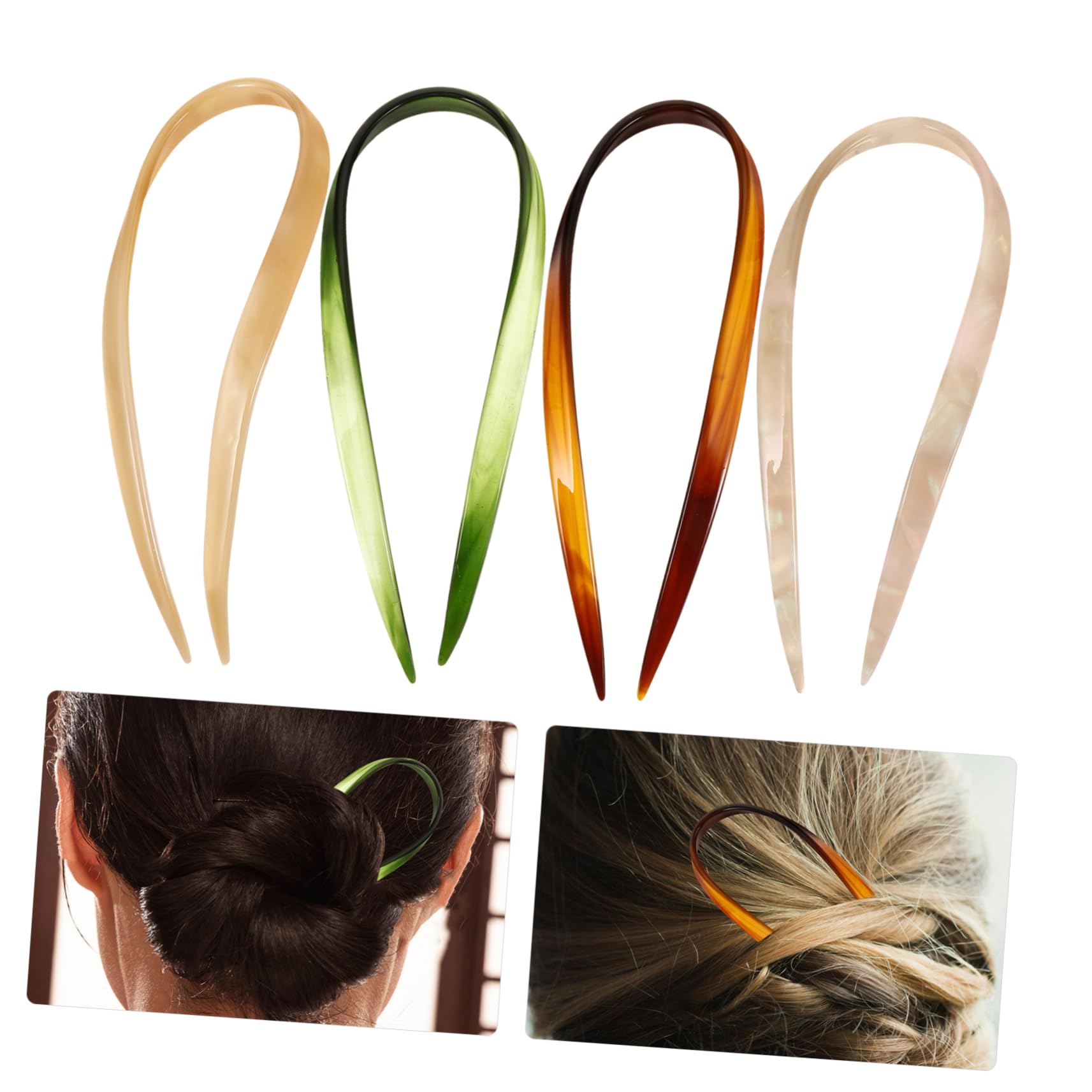 Didiseaon 16 Pièces Épingle À Cheveux En Forme De U Filles Chignon Adolescentes Filles Fourchette À Cheveux Accessoire De Cheveux Pour Les Bâtons De Cheveux Chinois Épingles À