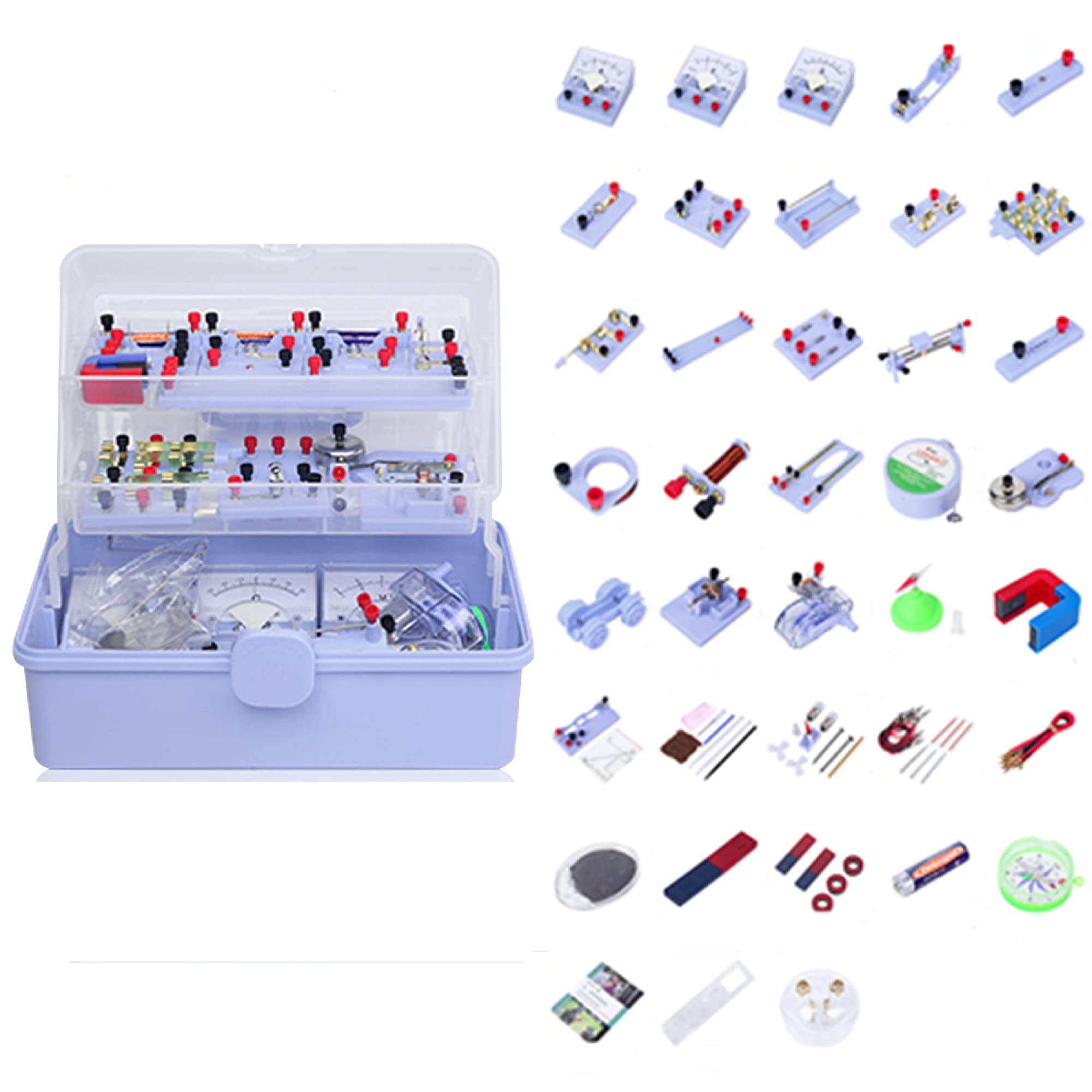 Stem Physik Elektronik Baukasten für Erwachsene und Kinder Science Lab Grundlegende Elektrizität Magnetismus Experiment Physik Experimente für Kinder