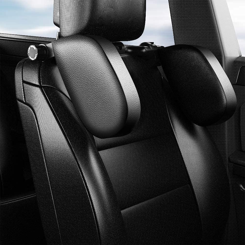 LATIT Car Seat Headrest Pillow, Premium Car Head Support, Detachable Head Neck Support Adjustable Travel Sleeping Cushion for Kids Adults - Black-image-23