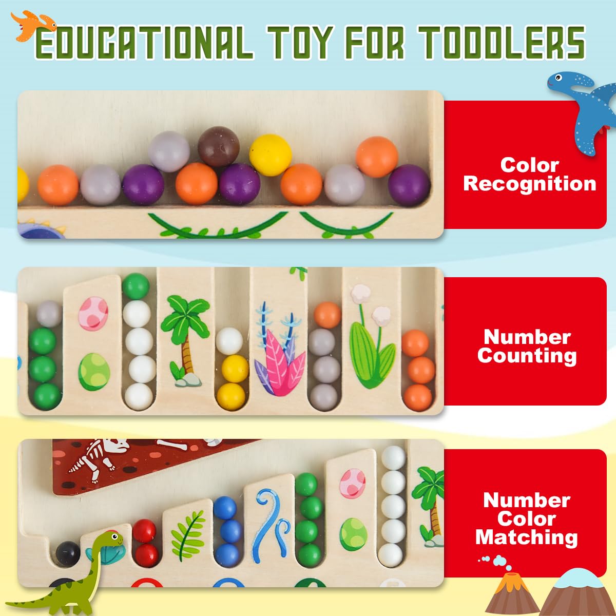 Jeu Magnétique - Couleurs & Chiffres, Jouet Montessori En Bois 3-7 Ans Jeu Magnétique - Couleurs & Chiffres, Jouet Montessori En Bois 3-7 Ans