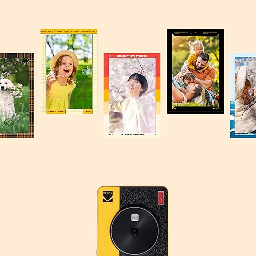 Miniatura 6 de Kodak Mini Shot 3 Retro 60 hojas 3x3 2 en 1 cámara instantánea inalámbrica portátil e impresora de fotos compatible con iOS Android y Bluetooth foto