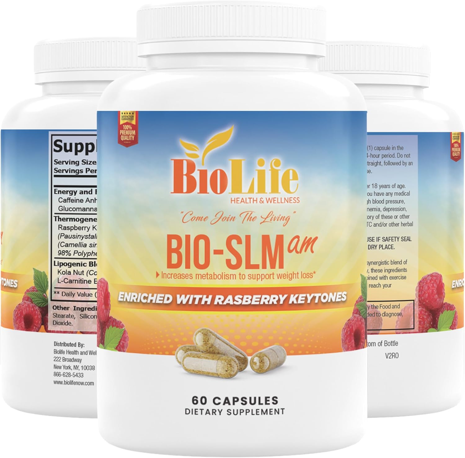 Biolife BioSLM am Supplement Caffeine Anhydrous