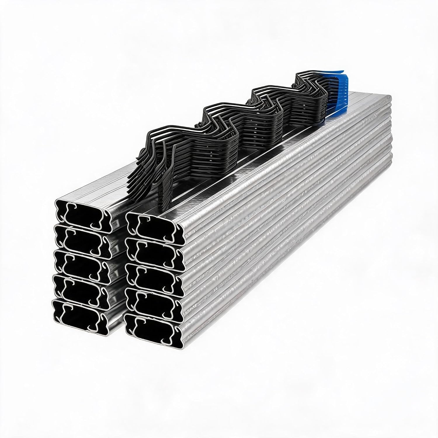 Kit de Canal y Resorte para Invernadero de Acero Galvanizado 3.3FT 20 Piezas