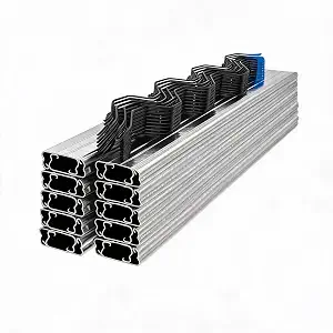 Greenhouse Lock Channel & Wiggle Spring Wire Kit – Galvanized Steel, PVC Coated Wire, 3.3FT, 20 Pack