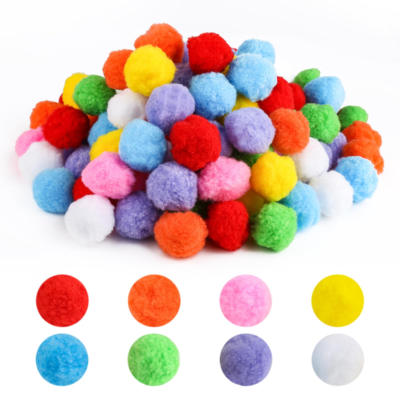 500 Pompon Colorati Da 10mm - Palline Morbide Per Decorazioni E Lavoretti Creativi - Foto 4