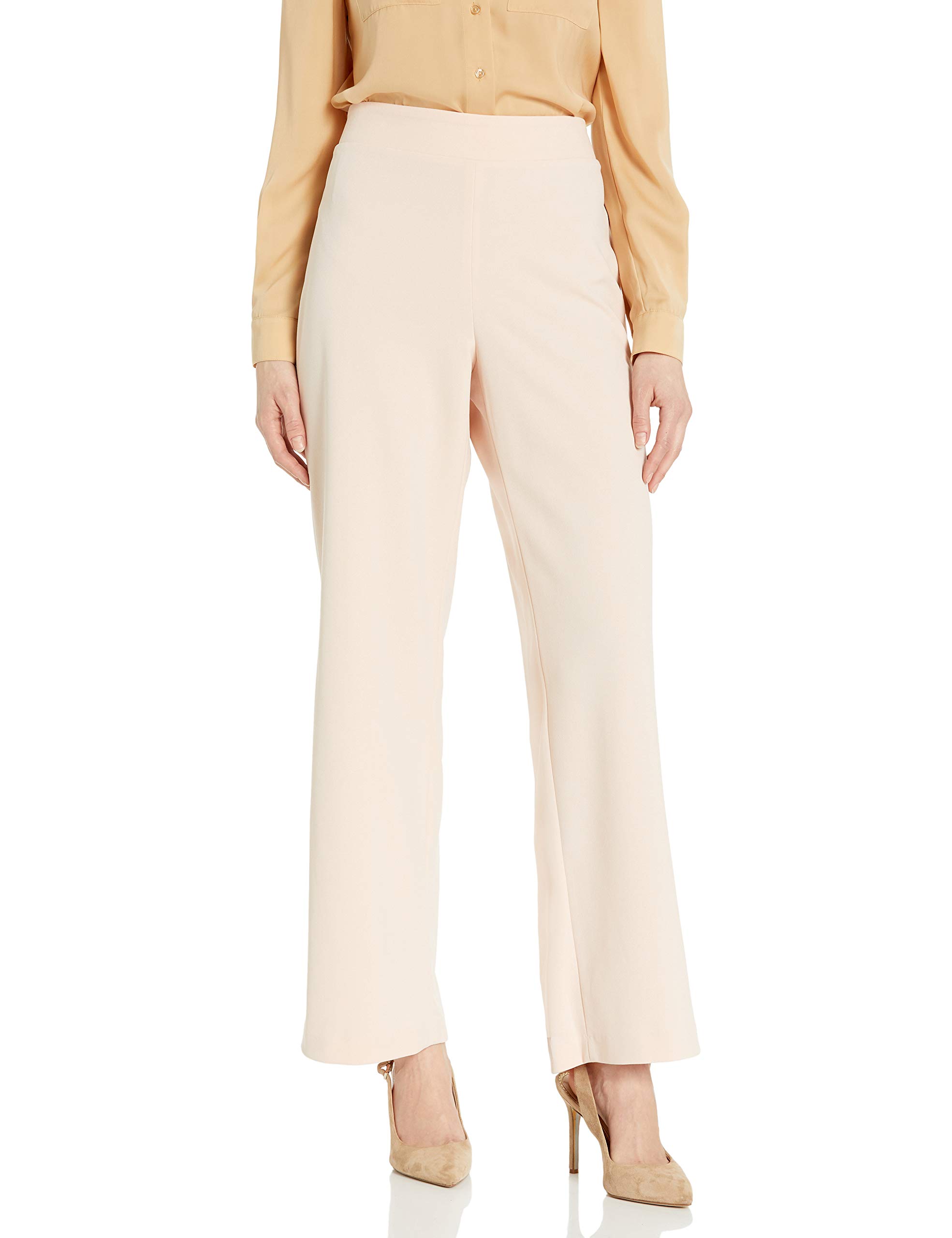 Nine West Womens Soft Crepe Flare Bottom Pant