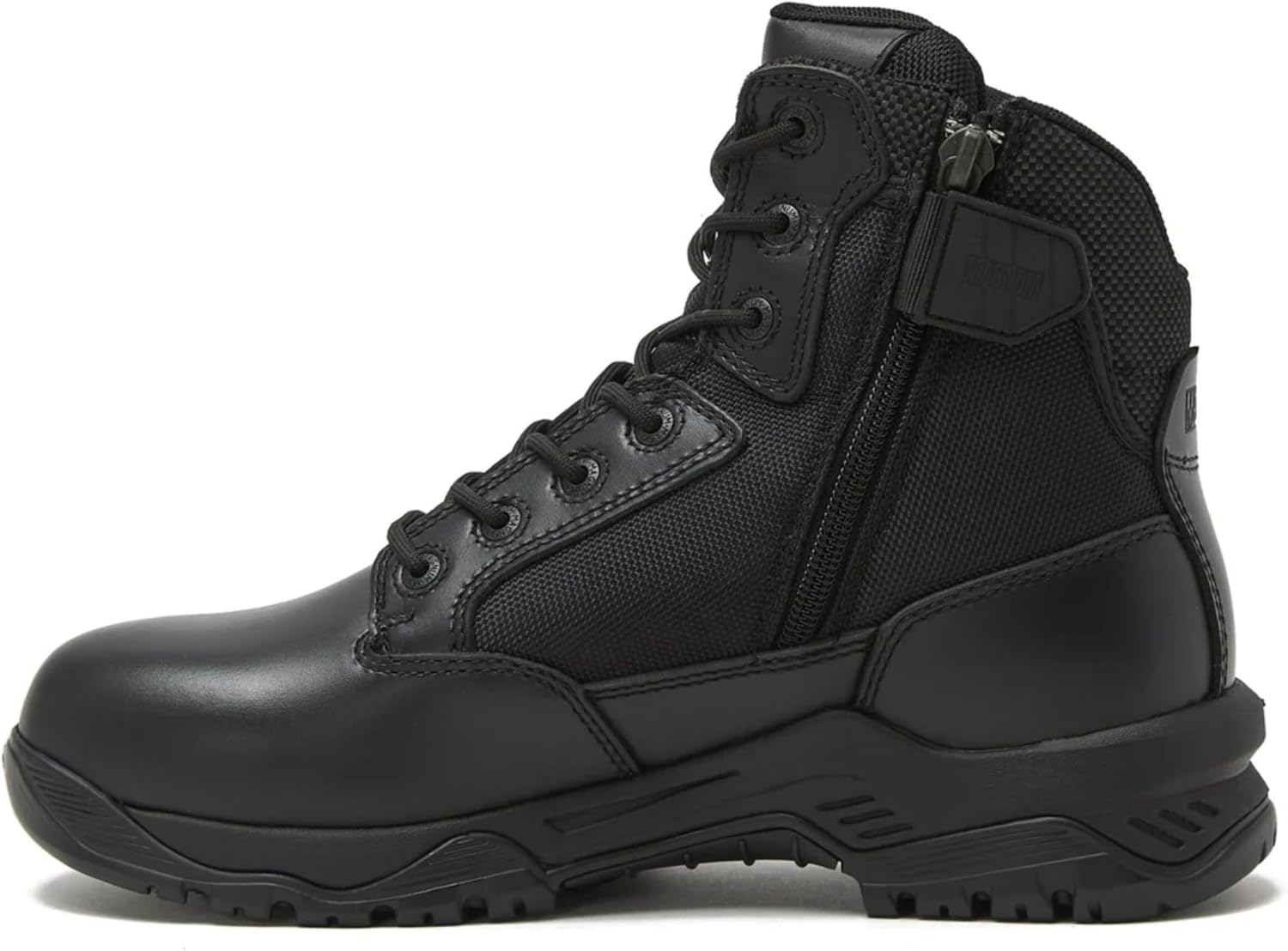 Magnum - Strike Force 6" Side Zipper Tactical Boots - Designed for Police, EMS, Security, Military, Hunting & Motorcycle w/ Slip Resistant Michelin Outsole, Replaceable M.P.A.C.T Instant Comfort Insole