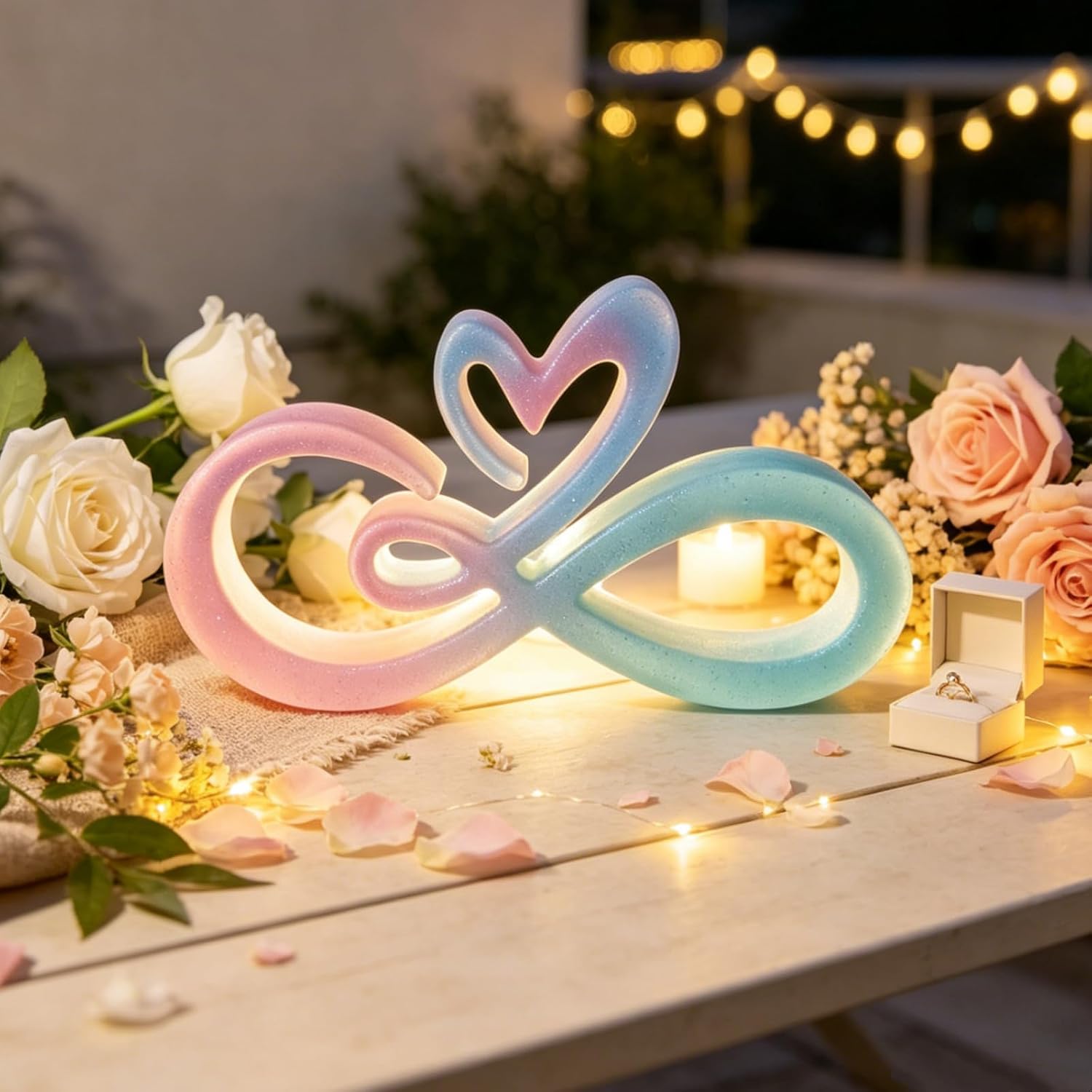 3Pcs Infinity Heart Silicone Resin Mold Love Symbol Ornament Casting Mold | epoxy kit large infinity resin mold, for Valentine’s gifts, couple keepsakes, wall decor and handmade small presents