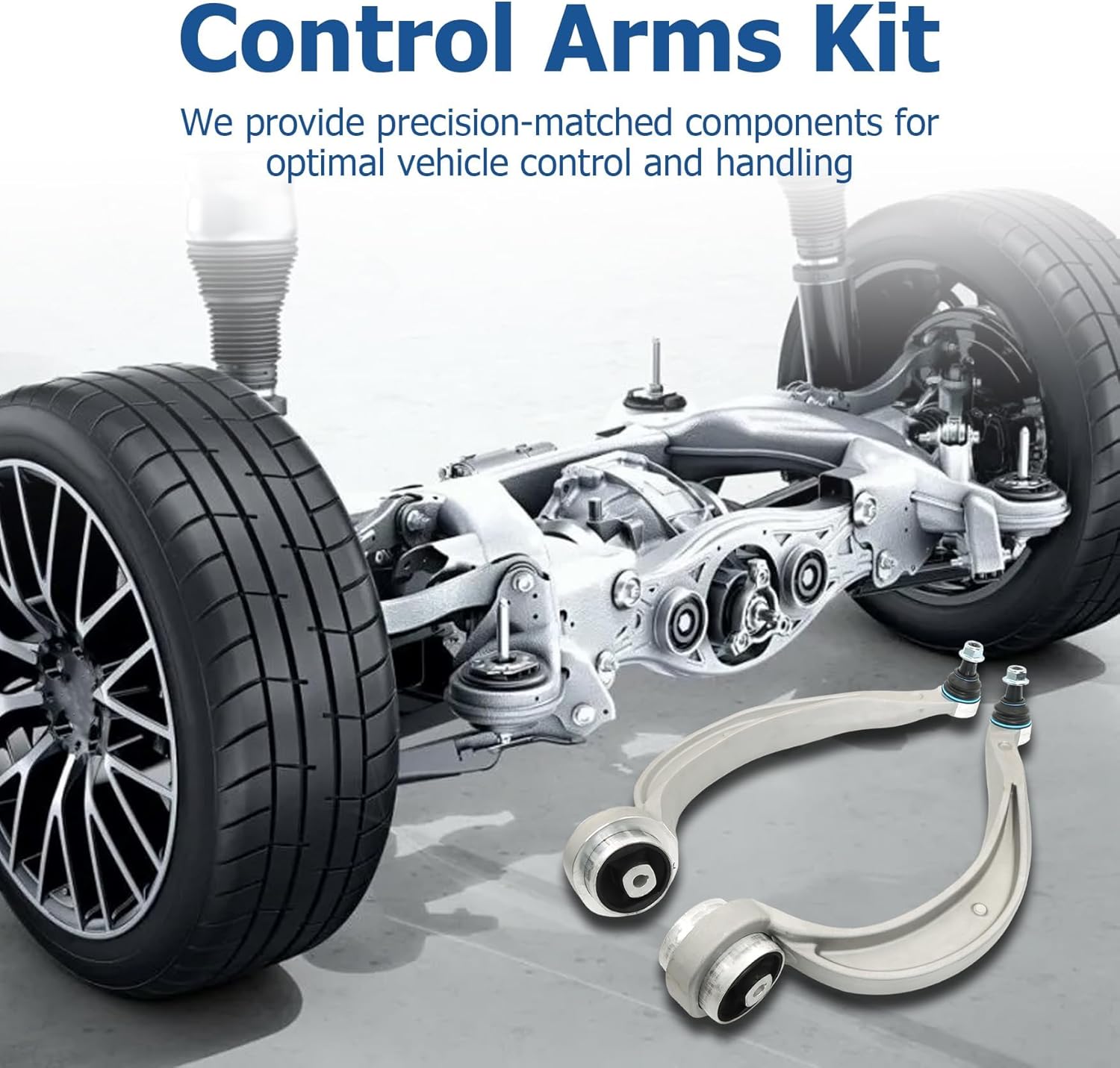WFLNHB Set of 10 Front Upper & Lower Control Arms Ball Joint Assembly LH & RH Stabilizer Link Kit Replacement for A4 A5 Quattro S4 RS5 Q5 2012-2016