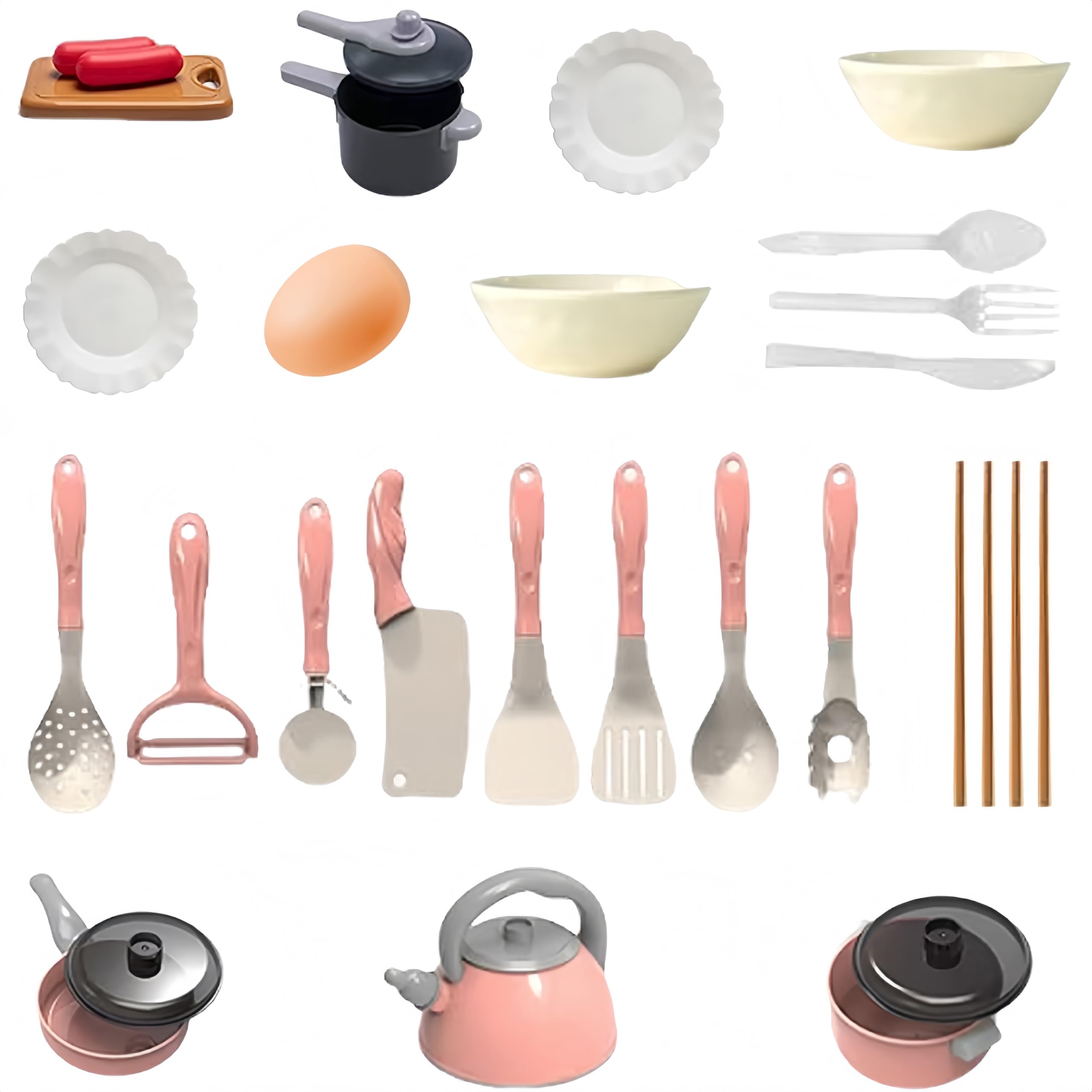 Mini Kitchen Accessories,Kitchen Toy Set Accessories,Miniature Cookware Accessories for Cooking Cookware Pots and Pans Set Gifts