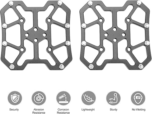 Miniatura 8 de 1 par adaptador de pedal de bicicleta, aleación de aluminio bicicleta Clipless Clip-in plataforma Pedal Adaptadores para
