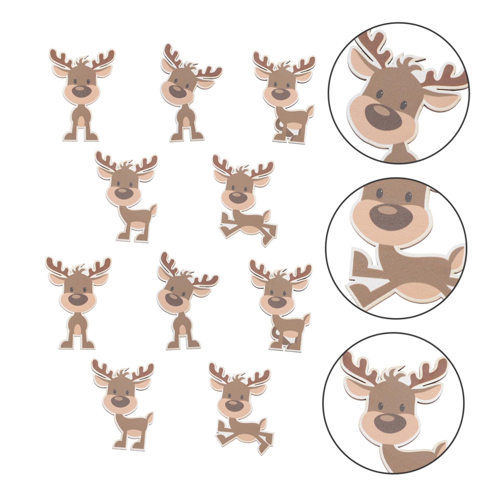 Alipis 8 Sätze Elch Charme Frohe Weihnachten Wandschild Leichte Girlande Baumschmuck Weihnachten Weihnachtsdekorationen Etikett Weihnachtsanhänger Holz 10 Stück * 8