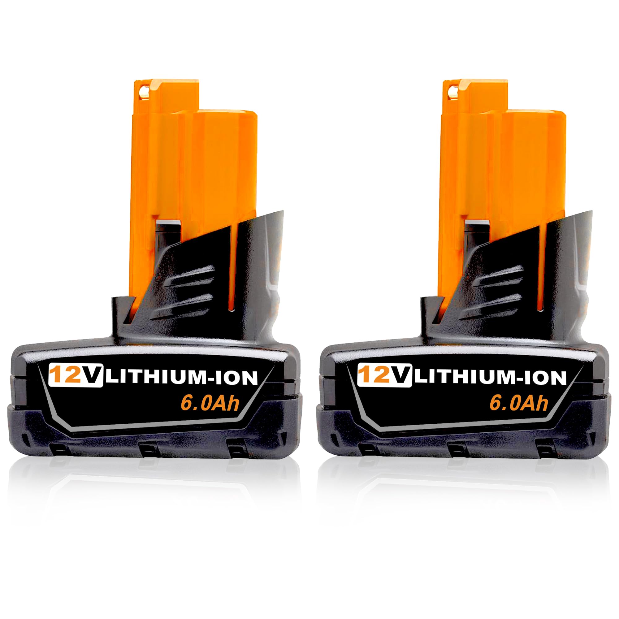 (Upgraded) 2Pack 6.0Ah 12V Lithium-ion Replacement for Milwaukee M 12 Battery,Compatible with Milwaukee M 12 48-11-2401 48-11-2402 48-59-1812 48-11-2411 48-11-2420 48-59-2401 48-59-1812 2510-20 Tools
