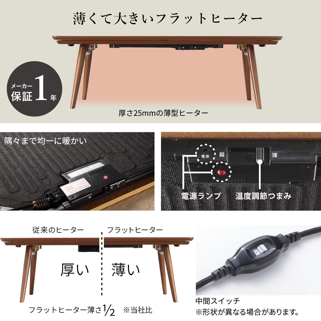 【新品】☆木製折れ脚 棚付きこたつ120WNT ☆【OUTLET】 楽天市場】こたつ 長方形 楢天然木国産折れ脚こたつ 120x75cm 折