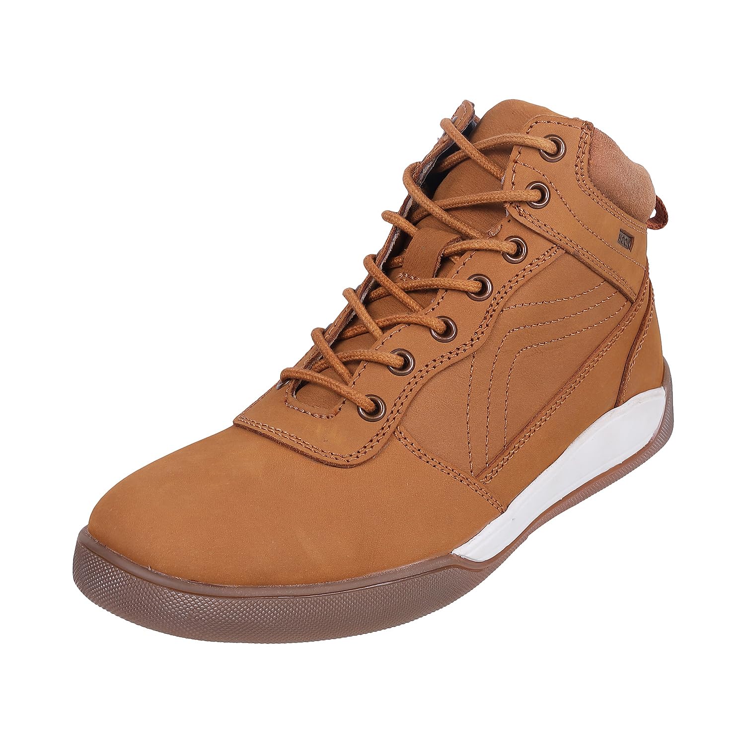 Mochi Men Faux Leather Hiking Lace-up Boot