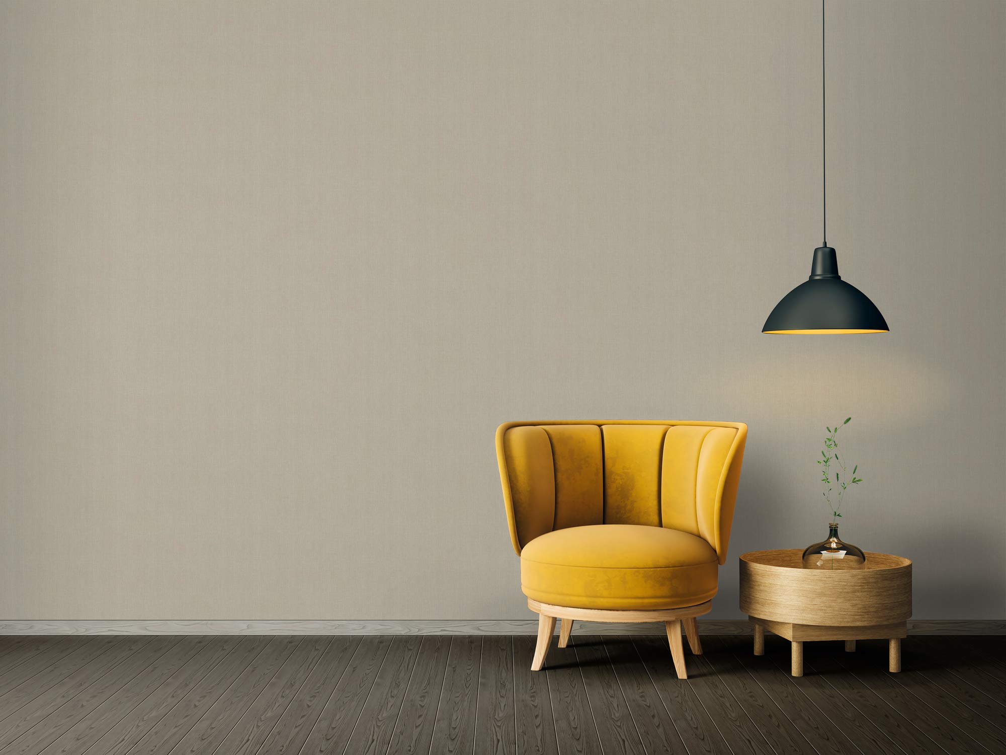 Architects Paper Vliestapete Absolutely Chic Tapete in Textil Optik 10,05 m x 0,53 m metallic beige grau Made in Germany 369766 36976-6