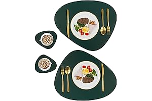 Set of 2: Heat Resistant Placemats That’s Waterproof and Washable for Dining Table Decor