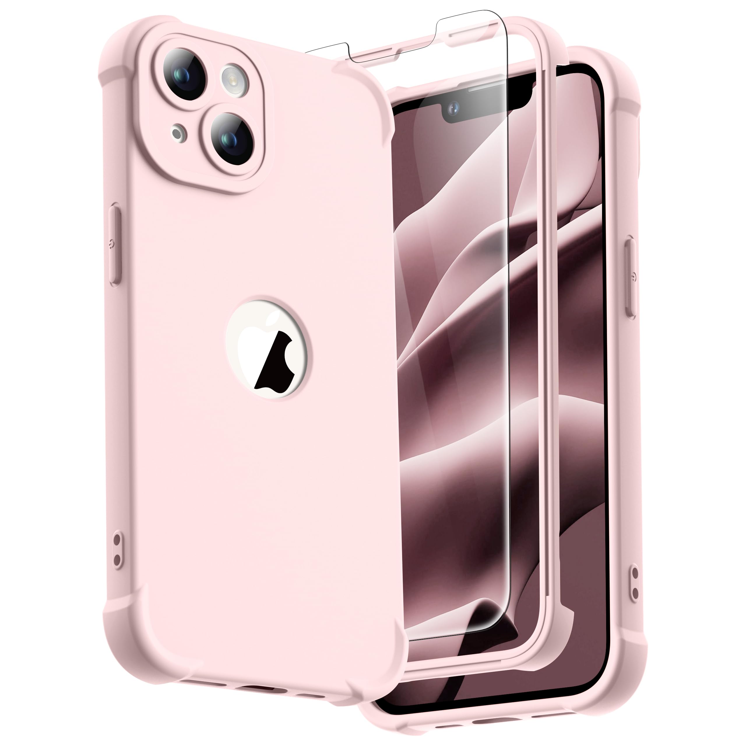 ORETECH for iPhone 14 Plus Case, with [2 x Screen Protectors] [15 Ft Military Grade Drop Test] [Camera Protection] 360° Shockproof Slim Thin Phone