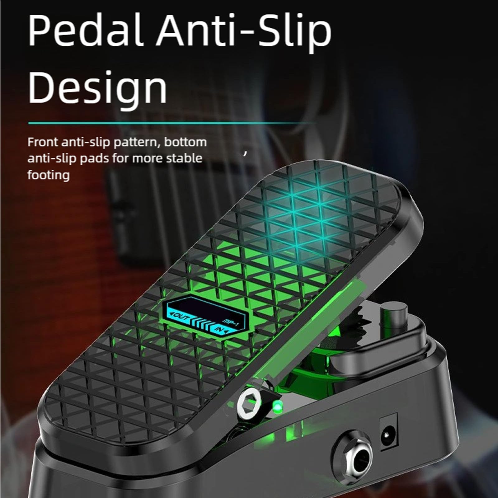 Procesador De Efectos Guitarra Múltiples Modos Voz Distorsión Reverberaciones Retardo Textura ABS Controlador Pie Para Música En Pedal Efectos Guitarra
