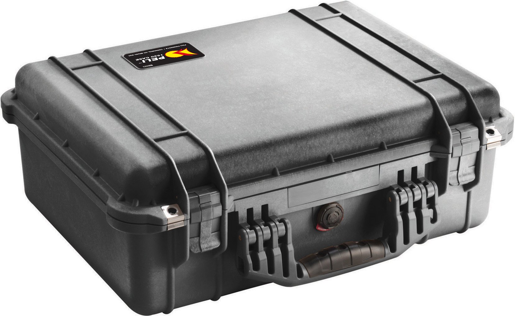 PELI 1520 valise de protection indestructible, IP67 étanche à l'eau et à la poussière, capacité de 24L, fabriquée en Allemagne, sans mousse, couleur: noire