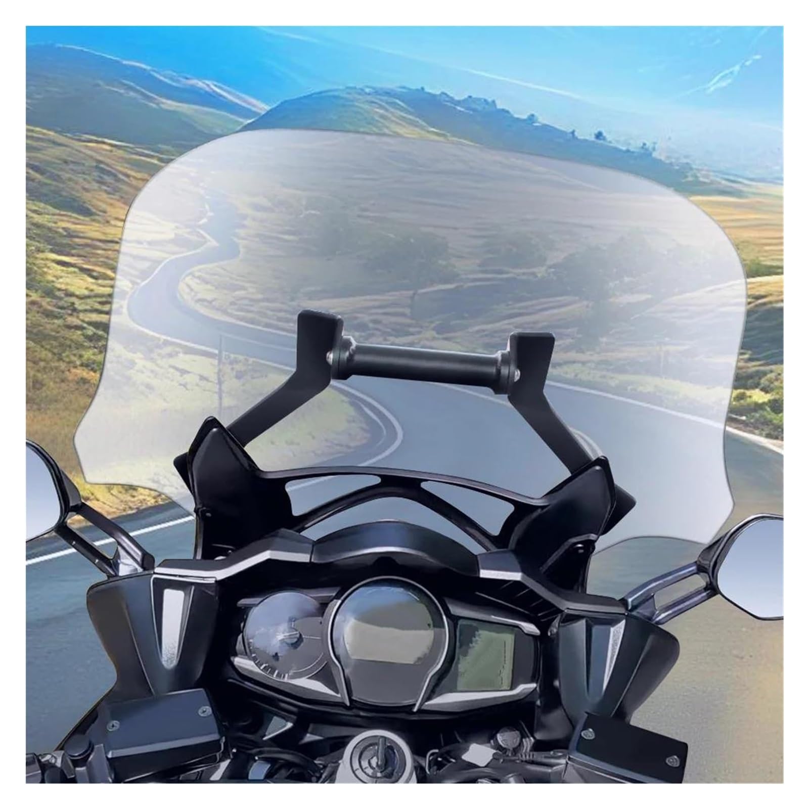 Porta Telefono Moto Per Yamaha Per FJR1300 2013-2024 Supporto Per Piastra Di Navigazione GPS Moto Con Supporto Regolabile Posizionato Sul Dock