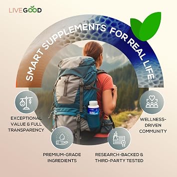 LiveGood Osteo Complete Bone and Joint Support with Highly Absorbable Calcium, Glucosamine, Eggshell Membrane, Boron and Silica for Bone Density, Flexibility and Mobility (90 Capsules)