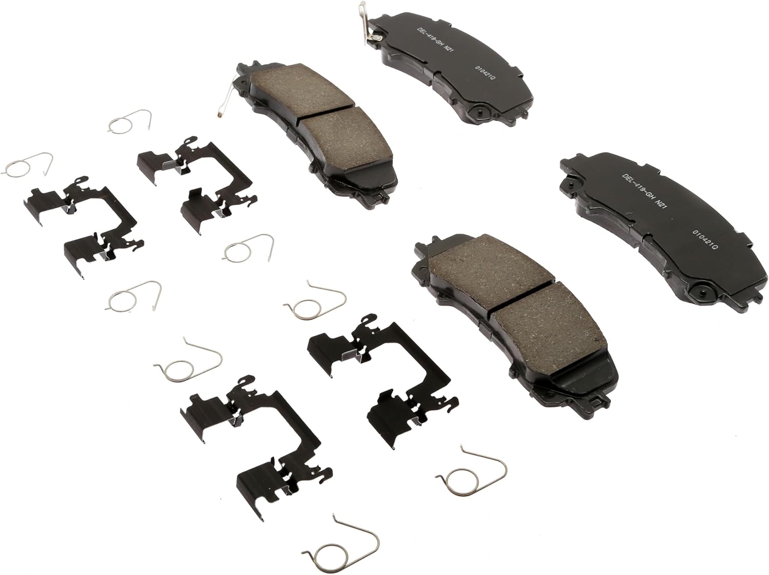 ACDelco Gold 17D1736CHF1 (19428144) Ceramic Front Disc Brake Pad Kit with Springs and Clips