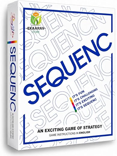 The Original Sequence, Strategy Game, Card Game, Board Game for Kids, Adults, Families, Educational, 2 to 12 Players, Fami...