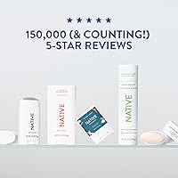 Vista 8 de Native Deodorant, Sin fragancia, Sin aluminio, Sin parabenos, 2.65 OZ (75 g), Aceite de coco y manteca de karité