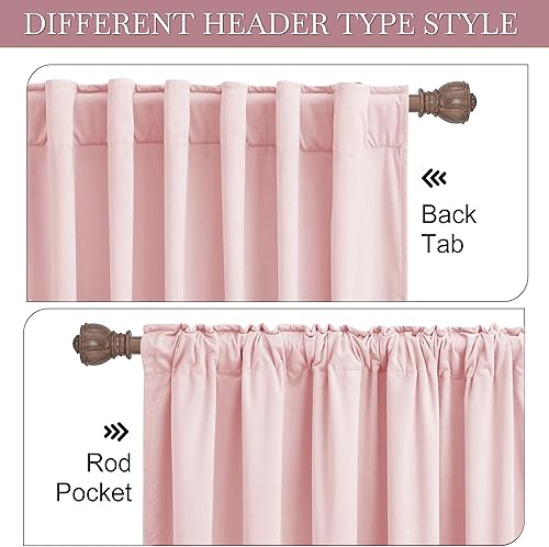 Miniatura 269 de RYB HOME - Cortinas de terciopelo beige, cortinas decorativas resistentes con pestaña trasera, cubierta de privacidad para oscurecer habitación