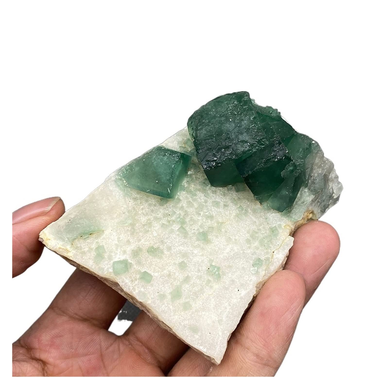 Fluorite verte brute cristal de guérison et spécimen minéral naturel pour collection