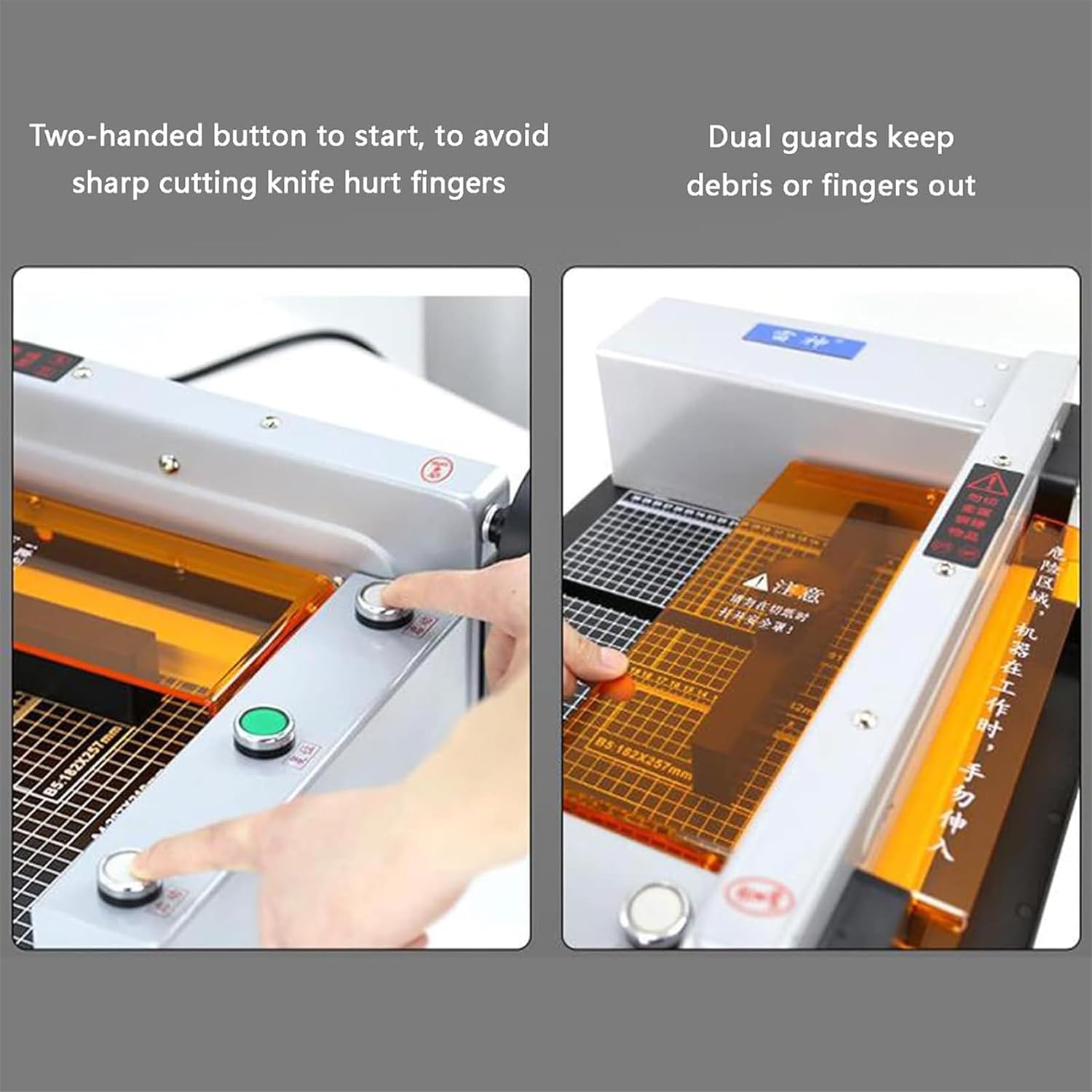Fully Automatic Desktop Paper Cutter, Electric Heavy Duty Card Cutter with Safety Guard, Large Thickness Capacity for Office and Craft Use
