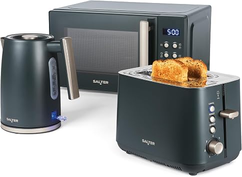 Salter Marino Kitchen Set, Kettle Toaster Microwave, 1.7L 20L