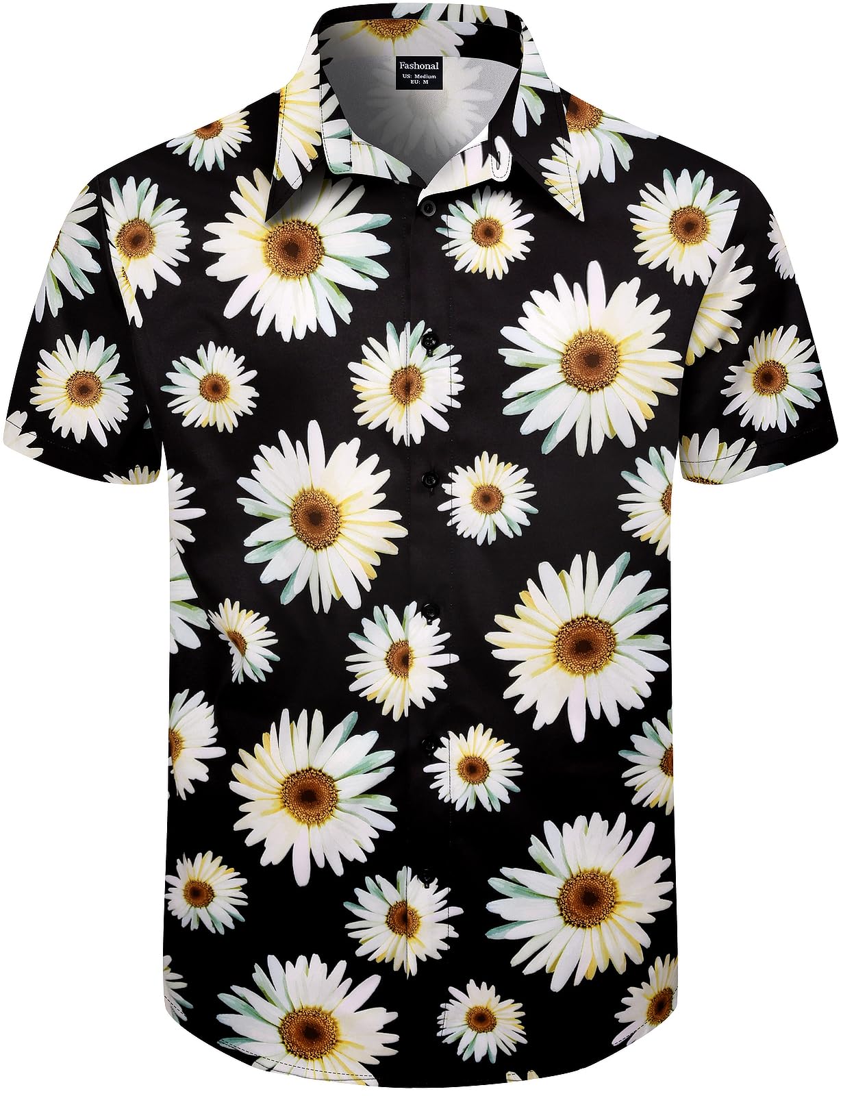 Men's Hawaiian Shirt Button Down Summer Short Sleeve Shirt