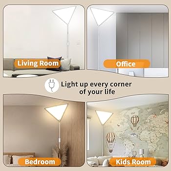 Zlierop Upgraded Corner Light with Remote Control, Dimmable