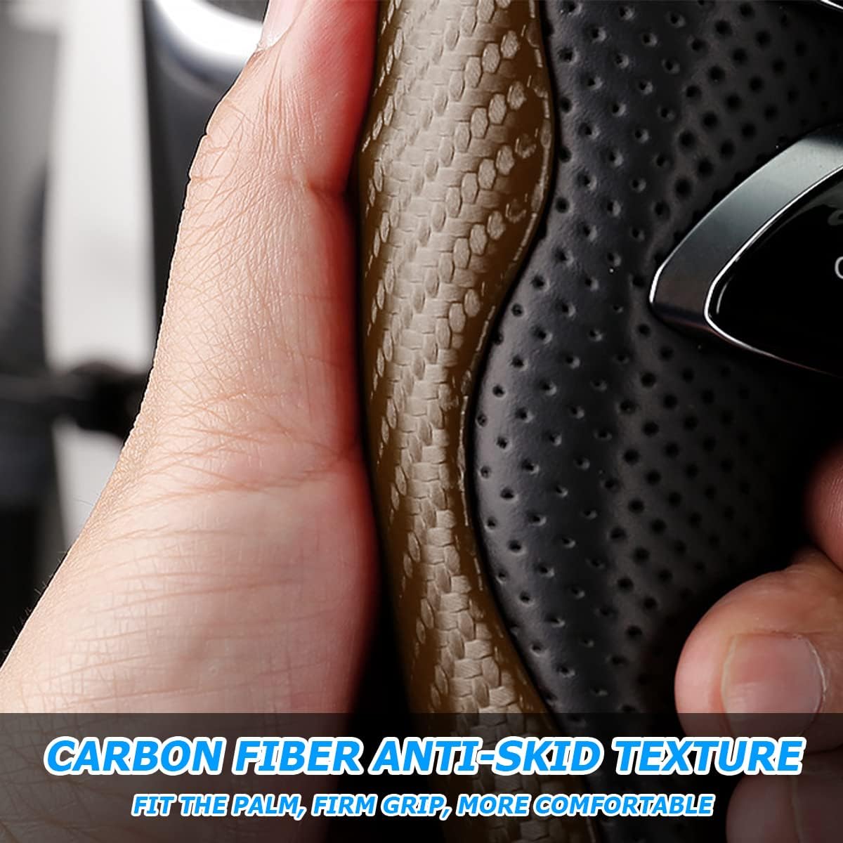 Lenkradbezug Für Opel Insignia & Meriva - PU Leder Anti-Rutsch