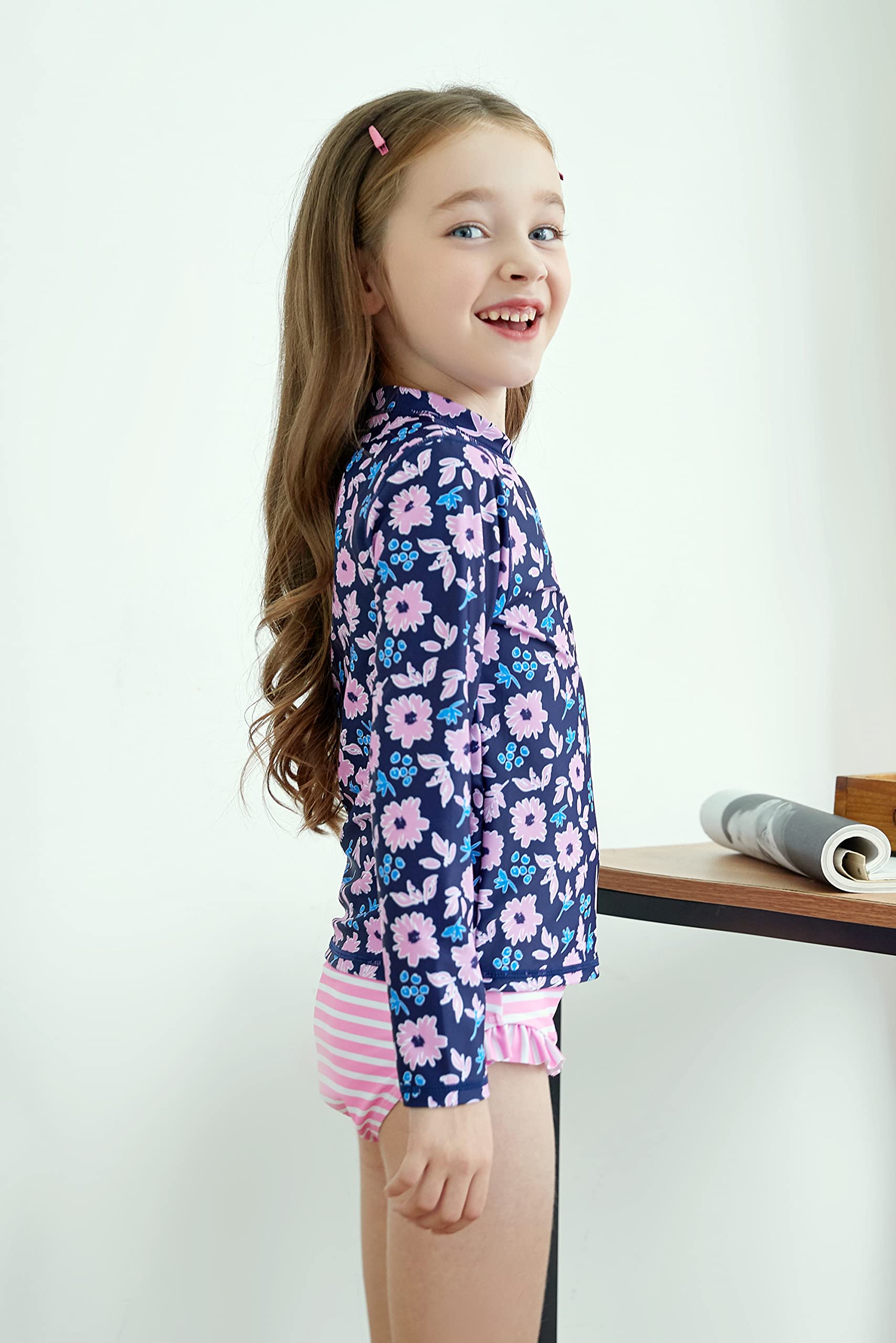 UMELOK Ensembles rashguard pour tout-petits et petites filles avec bas de bikini maillots de bain