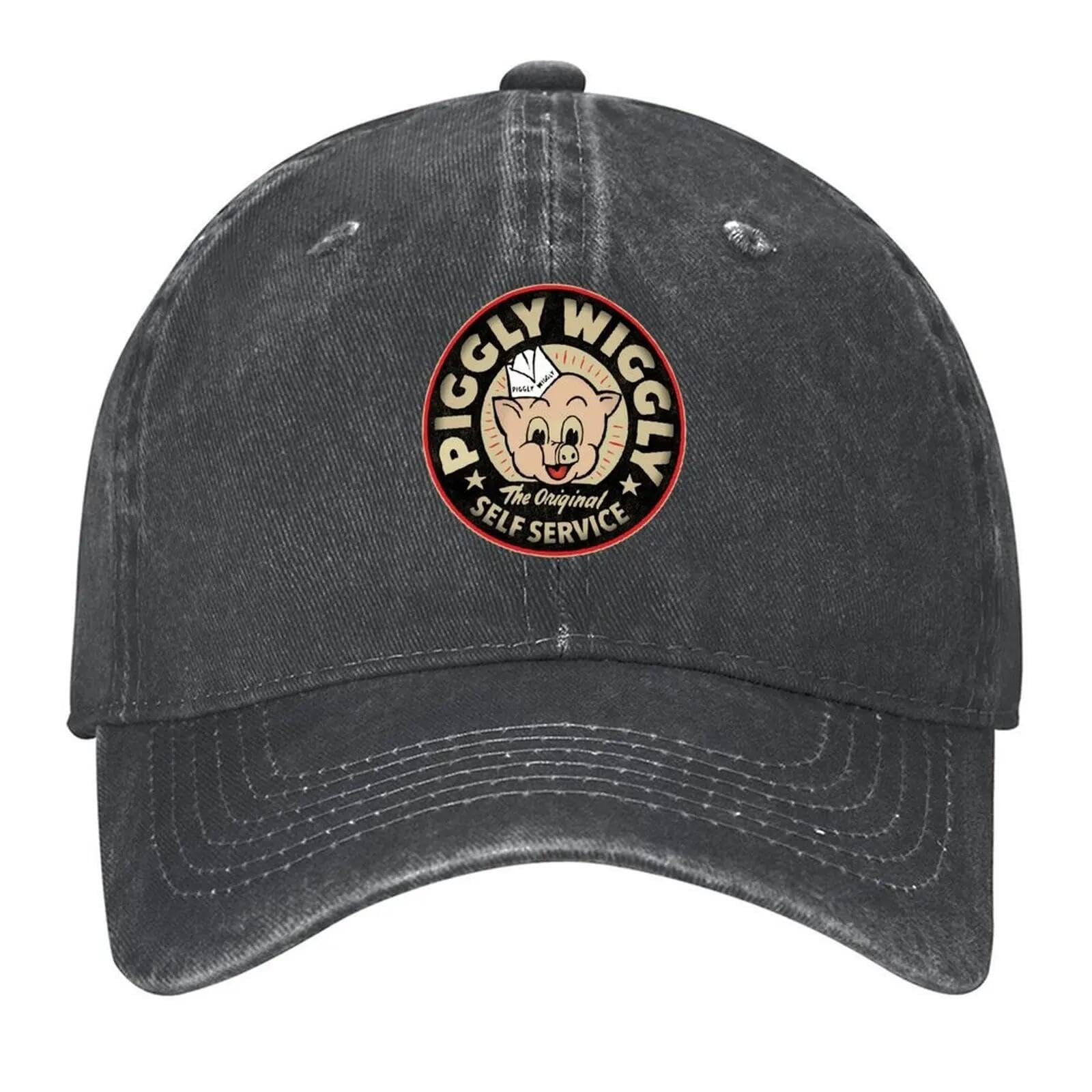 Casquette de baseball classique Piggly Wiggly ajustable en coton