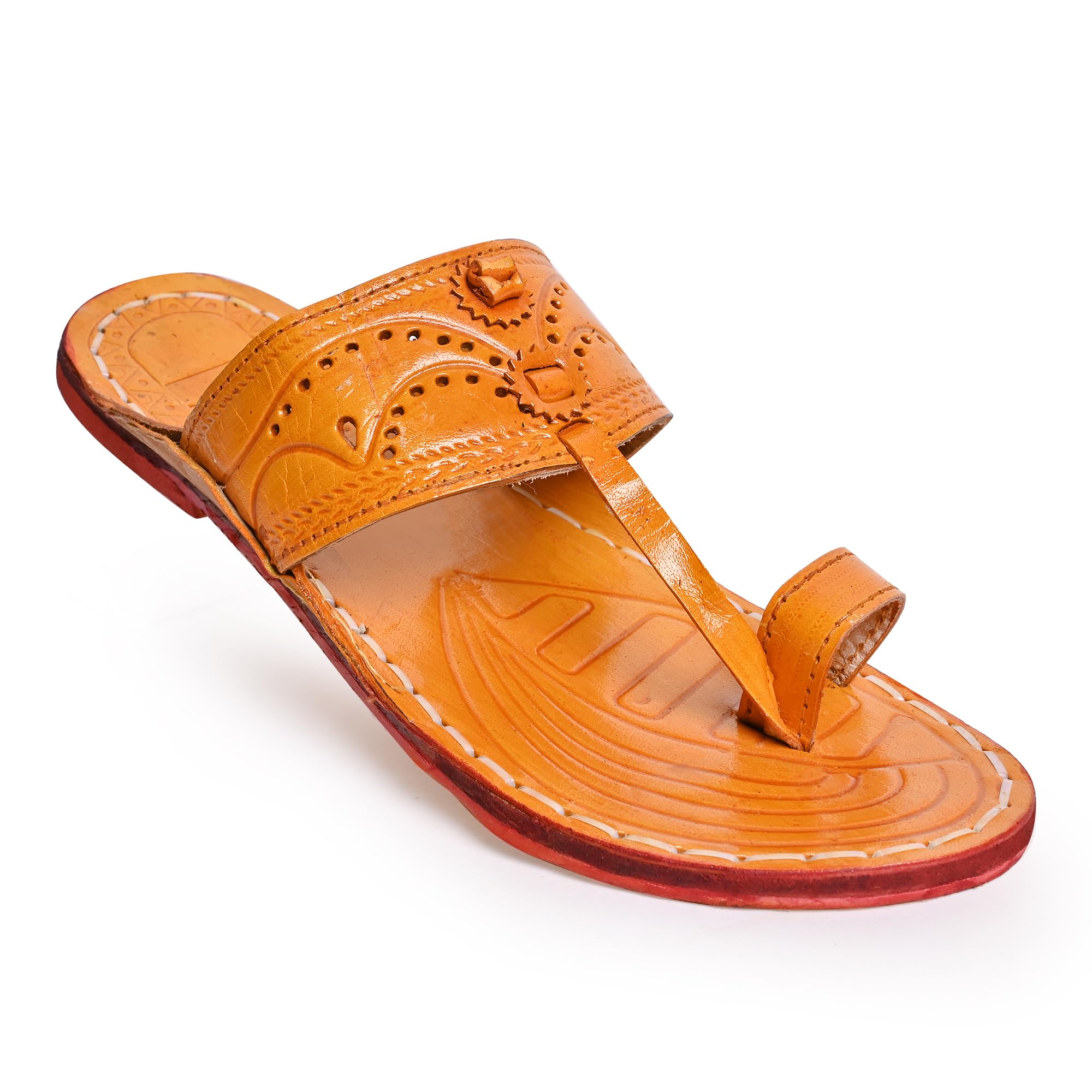 Royal Khwaab Kolhapuri Chappal for Men| Kolhapuri Slippers for Men| kolapuri chapal Men| Leather Slippers for Men| Leather Chappal for Men-AB-Parent A13