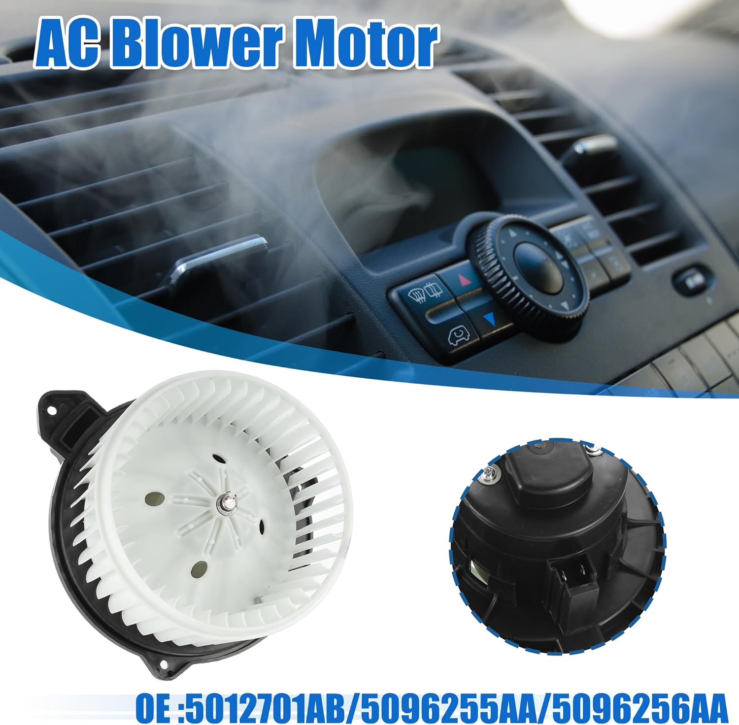 X AUTOHAUX HVAC Heater Blower Motor Assembly for Ram 1500 2500 3500 4500 5500