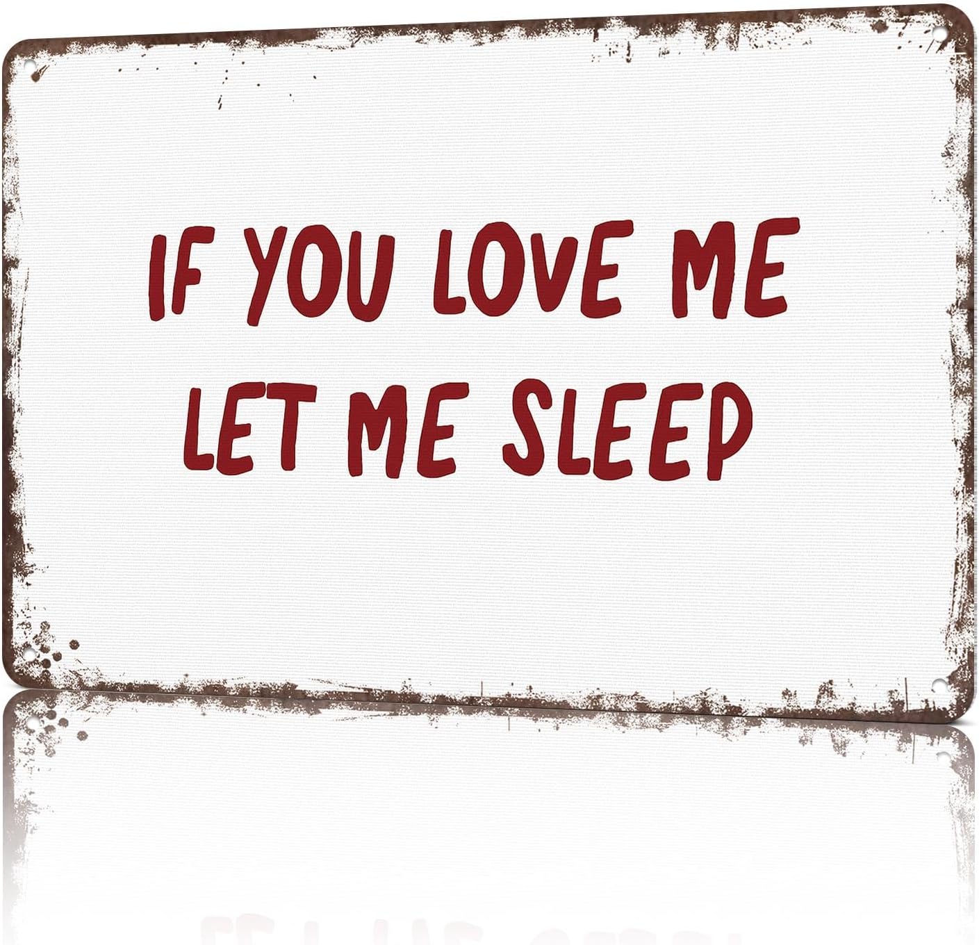 Funny Vintage Metal Sign Above Bed Decor Posters Wall Art Print for Office Dorm Man Cave Garage Decor 8X12inch