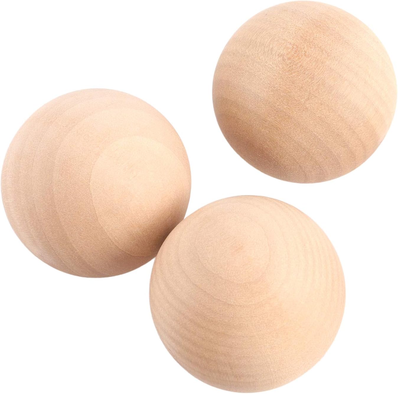 30 Pack Wood Round Ball, 2 Inch Natural Wood Ball for Craft, Unfinished Wooden Round Balls for DIY Art Craft Jewelry Making Building Design Projects - Image 3