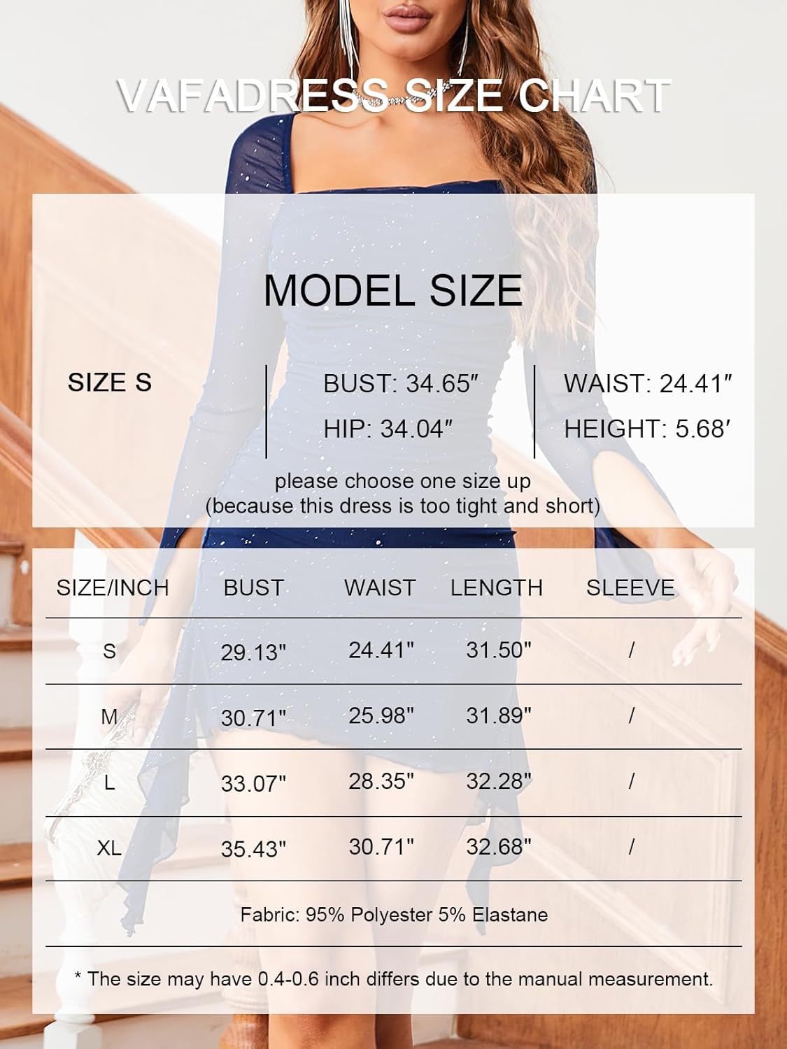 Womens Sexy Sequin Sparkly Glitter Dress Long Sleeve Square Neck Cocktail Evening Party Mini Dress - Image 6