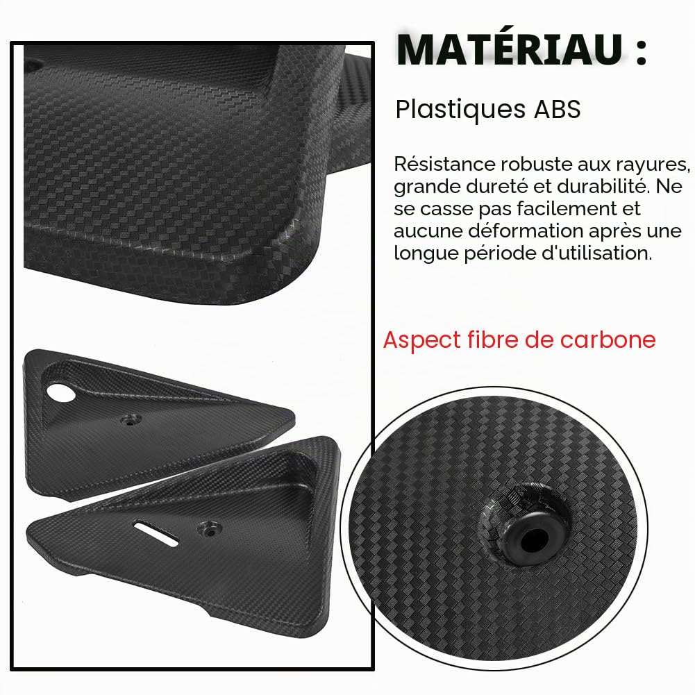 Couvercle de Cadre central de Moteur en Fibre de Carbone, Côté Gauche Droit, Panneau de Carénage Compatible avec 1090 1190 1290 Adv Super Adventure R/S