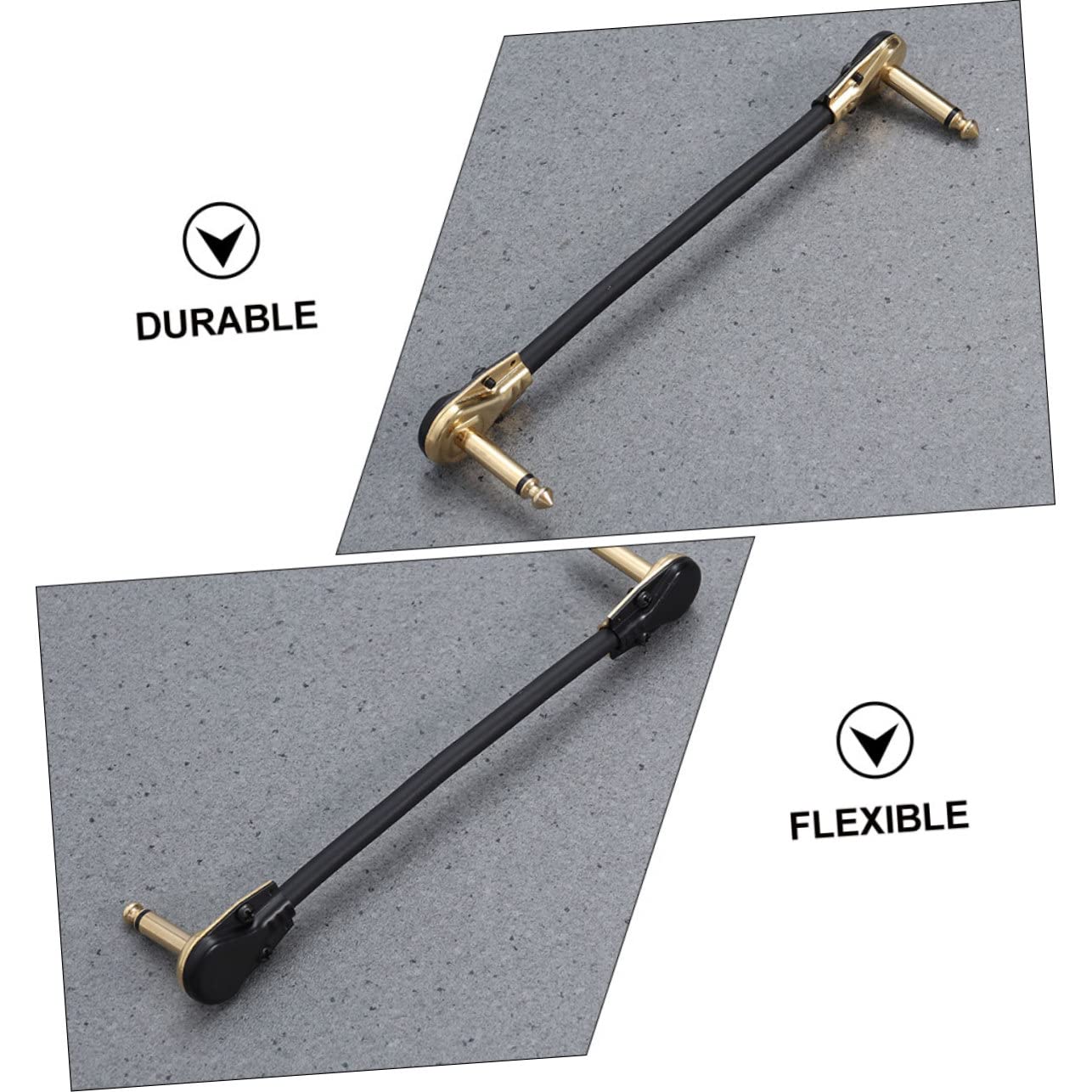 ibasenice 6stücke Gitarren Patchkabel Vergoldete Flexibles Und Langlebiges Kabel Für Effektives Gitarrenspiel Und Reduzierte Geräusche Für Musiker Und Effektpedal-boards