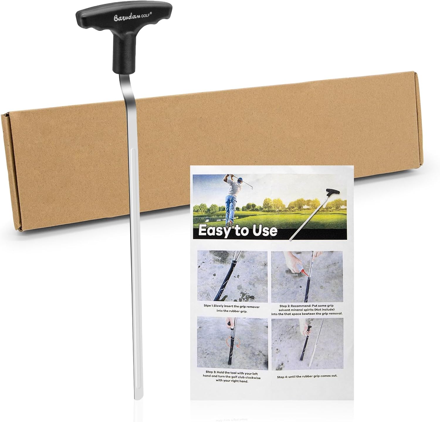 Golf Grip Removal Tool - Black Grip Repair Kits V-Groove Grip Remover Saver for Standard Length Swinging Grips Golf Grip Tool Grip Remover Gripping Tool