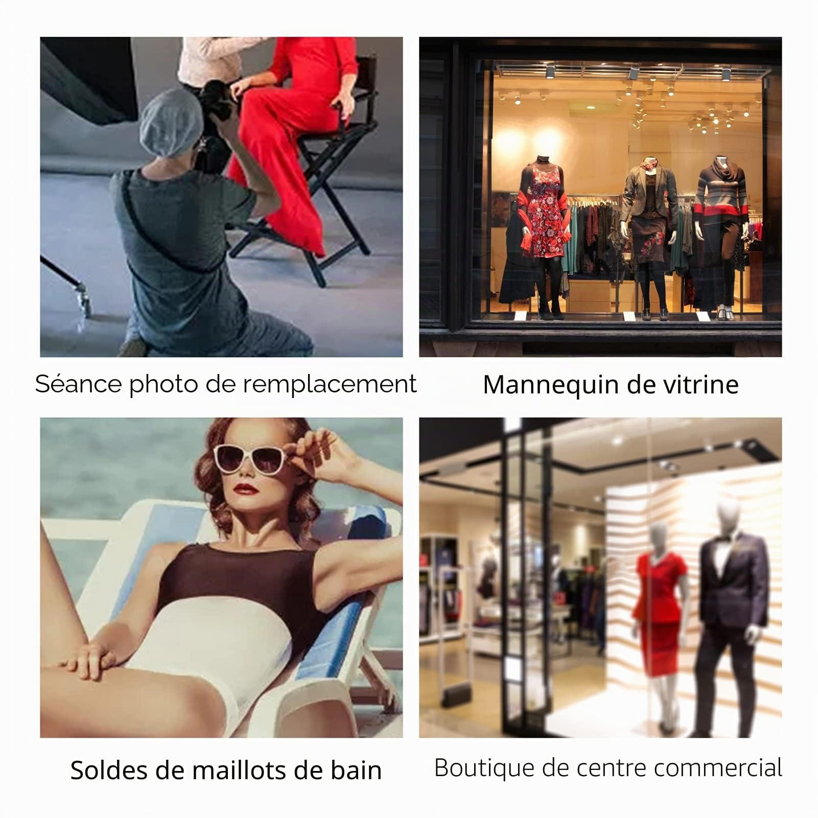 Présentoir de vêtements pour T-shirt, mannequin masculin avec anneau de suspension pour centres commerciaux pour tir avatar