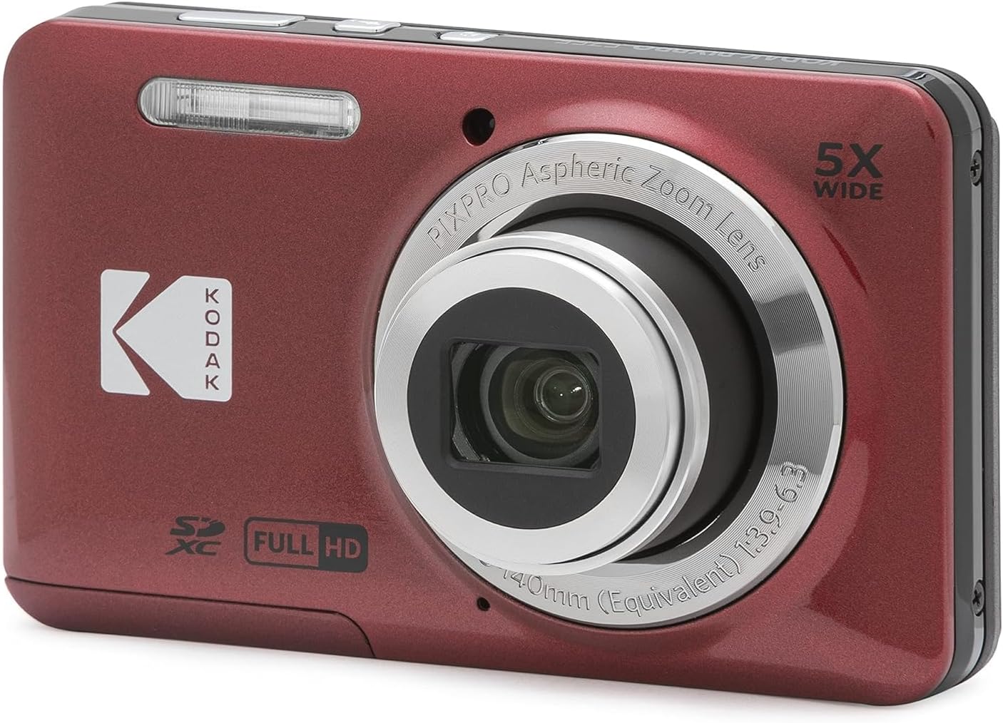 PIXPRO FZ55 1/2.3" Compact camera 16 MP CMOS 4608 x 3456 pixels Red