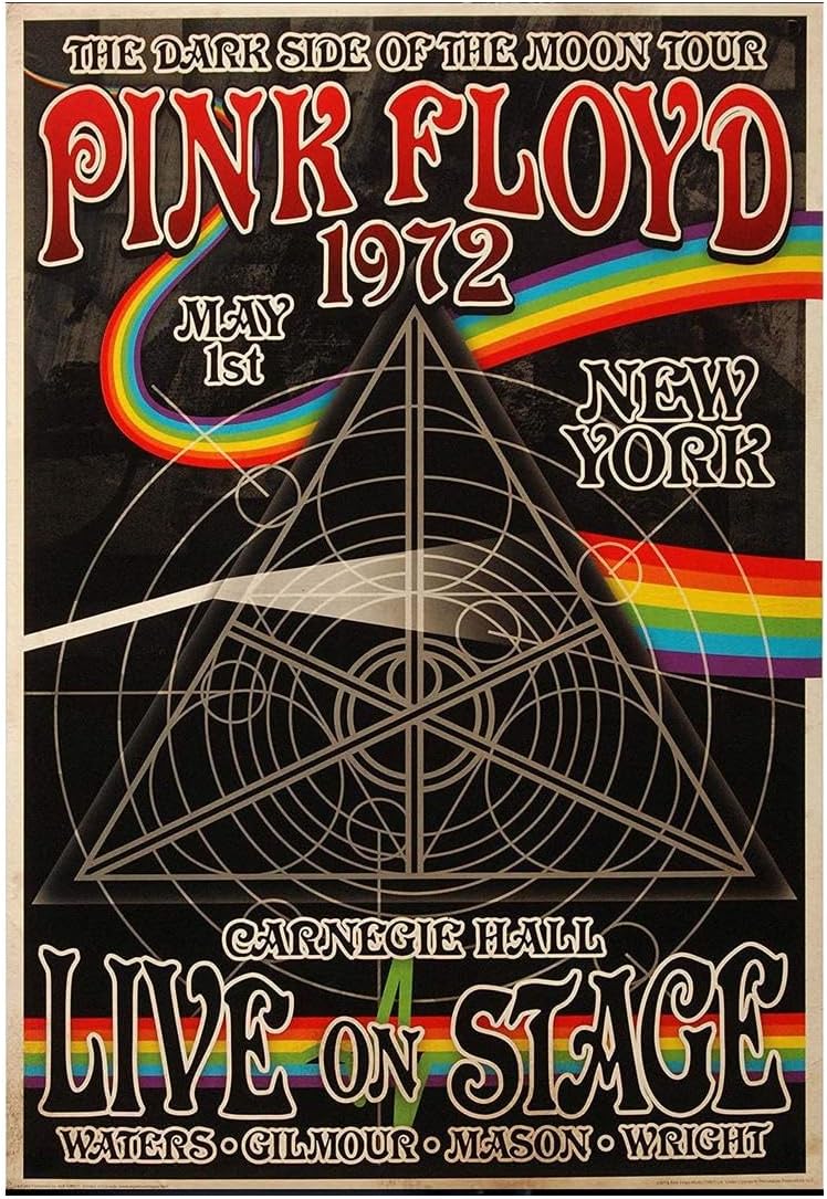 RV Mart Pink Floyd Rock Band Music Wall Poster A4 Size